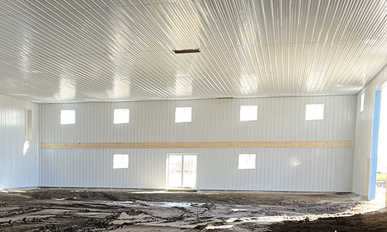 The interior of a commercial workspace