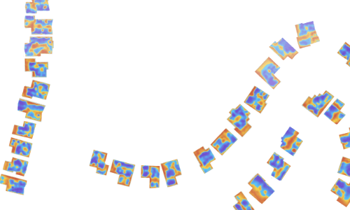 A heatmap overlay